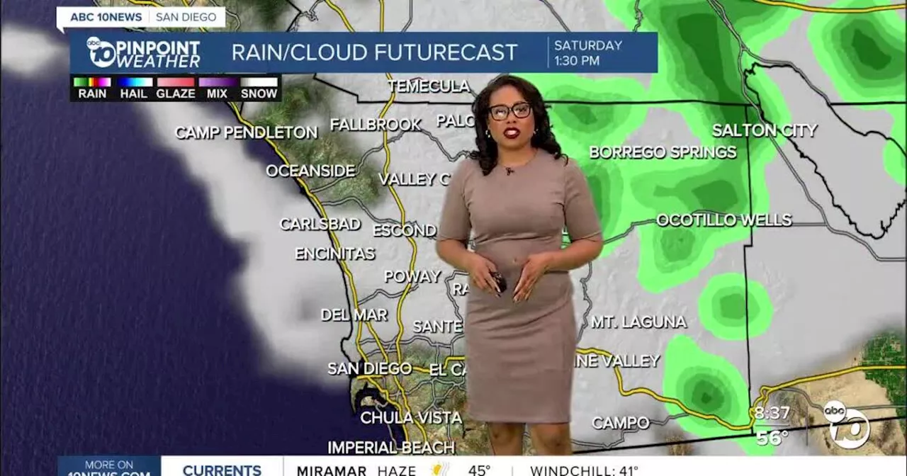 Natay's Saturday Forecast: Chance of showers, warmer weather early next week