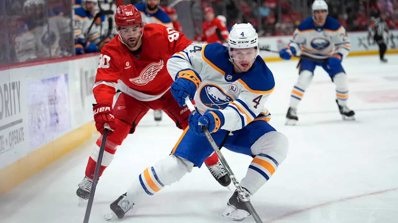 Red Wings beat Sabres 4-1, snapping Buffalo's three-game winning streak