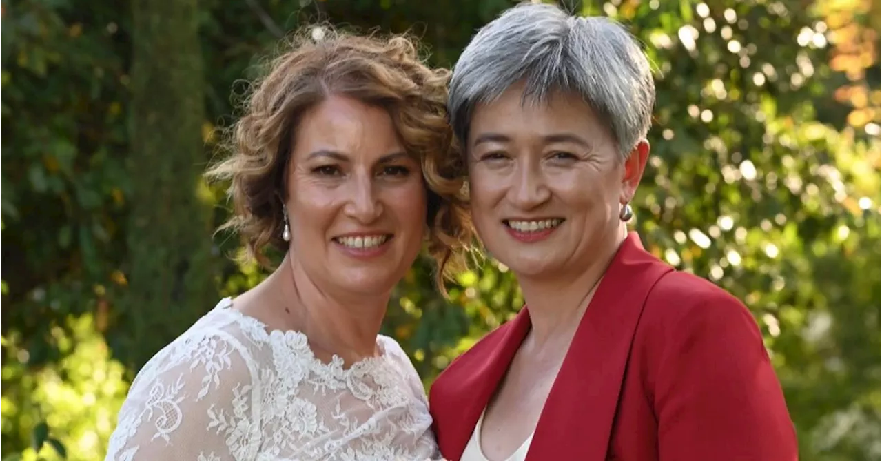 'We're delighted': Foreign Minister Penny Wong weds Sophie Allouache