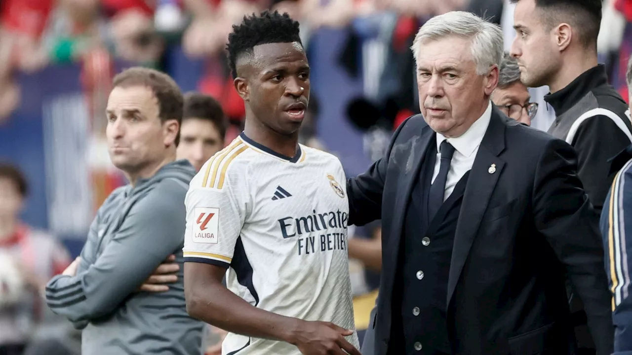 Ancelotti, sobre Vinícius: 'La presión que tiene en el ambiente tiene que controlarla un poco más'