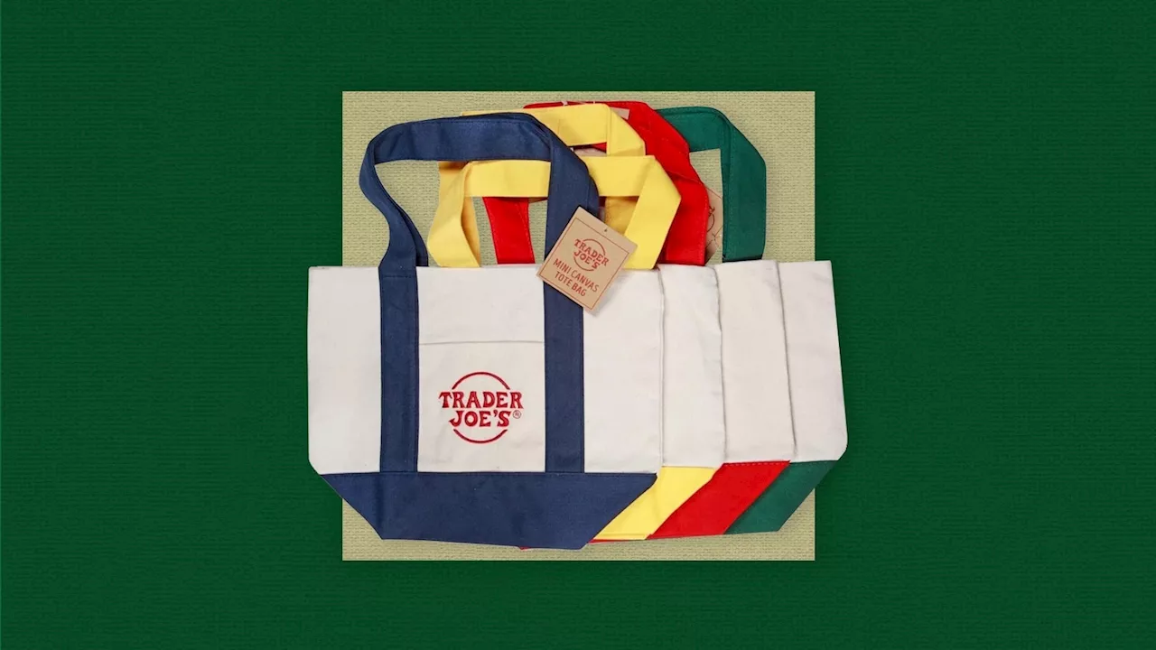 Trader Joe's mini canvas tote bags are the hottest non-food item flying off shelves