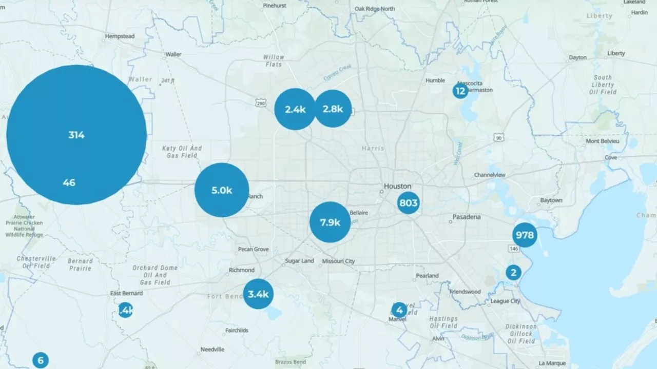 Greater Houston area regaining power after more than 26,000 customers lost power during thunderstorm