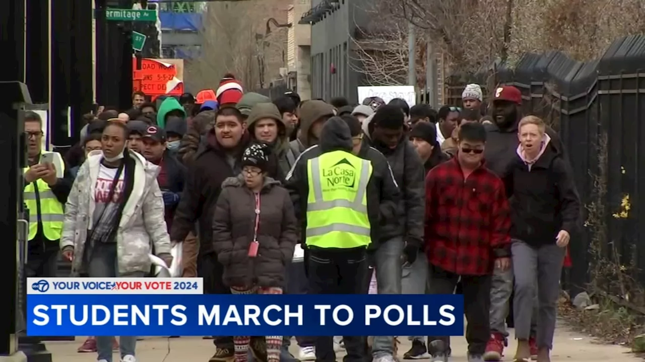 Chicago Votes parade leads CPS students to voting polls amid 'Bring Chicago Home' referendum debate