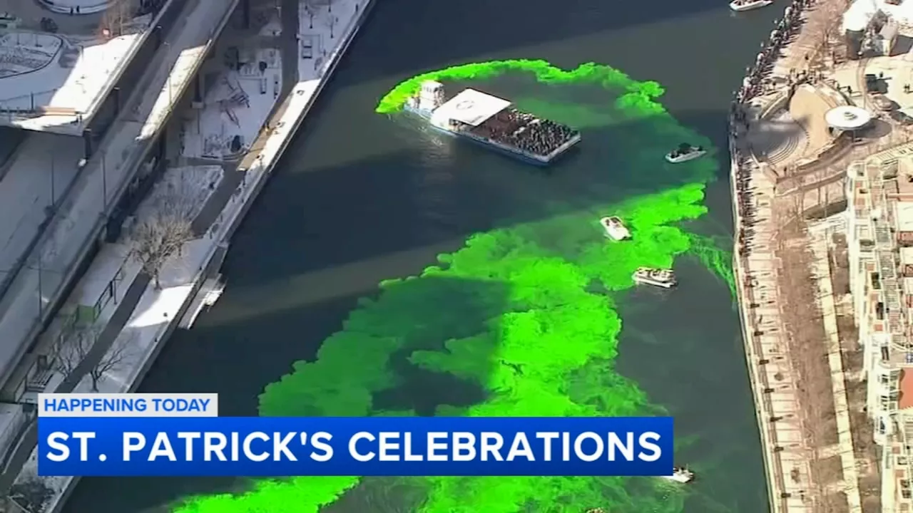 St. Patrick's Day events kick off in Chicago with river dyeing, downtown parade