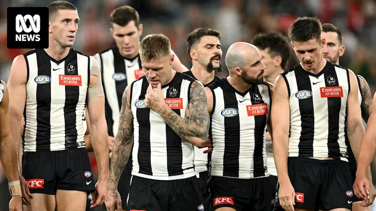 Magpies rejects talk of AFL premiership hangover after 33-point loss to Swans