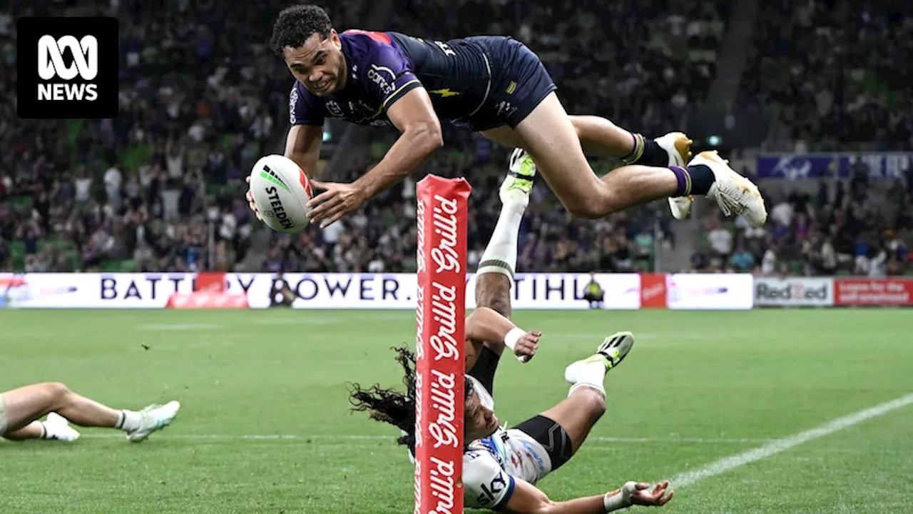 Warriors awestruck after Xavier Coates jumps 'over a skyscraper' to score Storm's NRL match-winning try