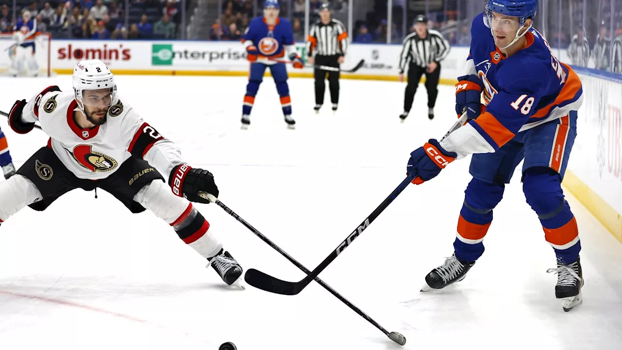 Brady Tkachuk scores hat trick, lifts Senators past Islanders 4-3 in overtime