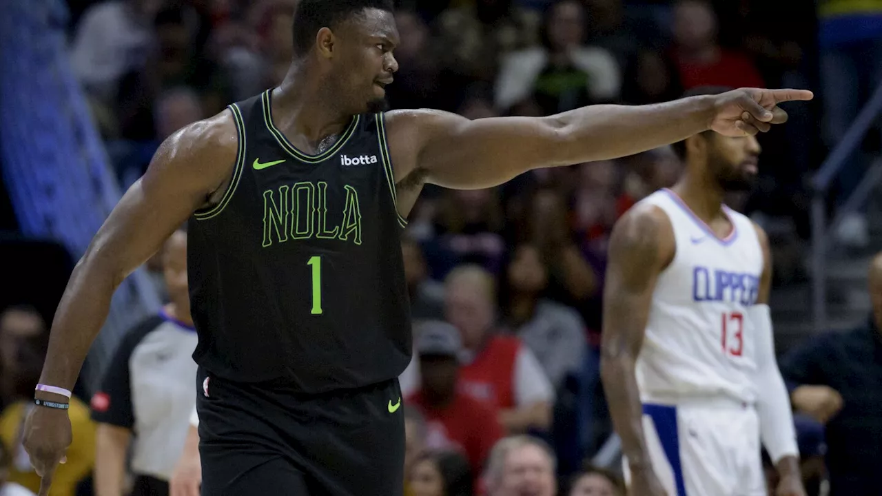 Zion Williamson scores 34, Pelicans top Clippers 112-104 to tighten race for No. 4 seed