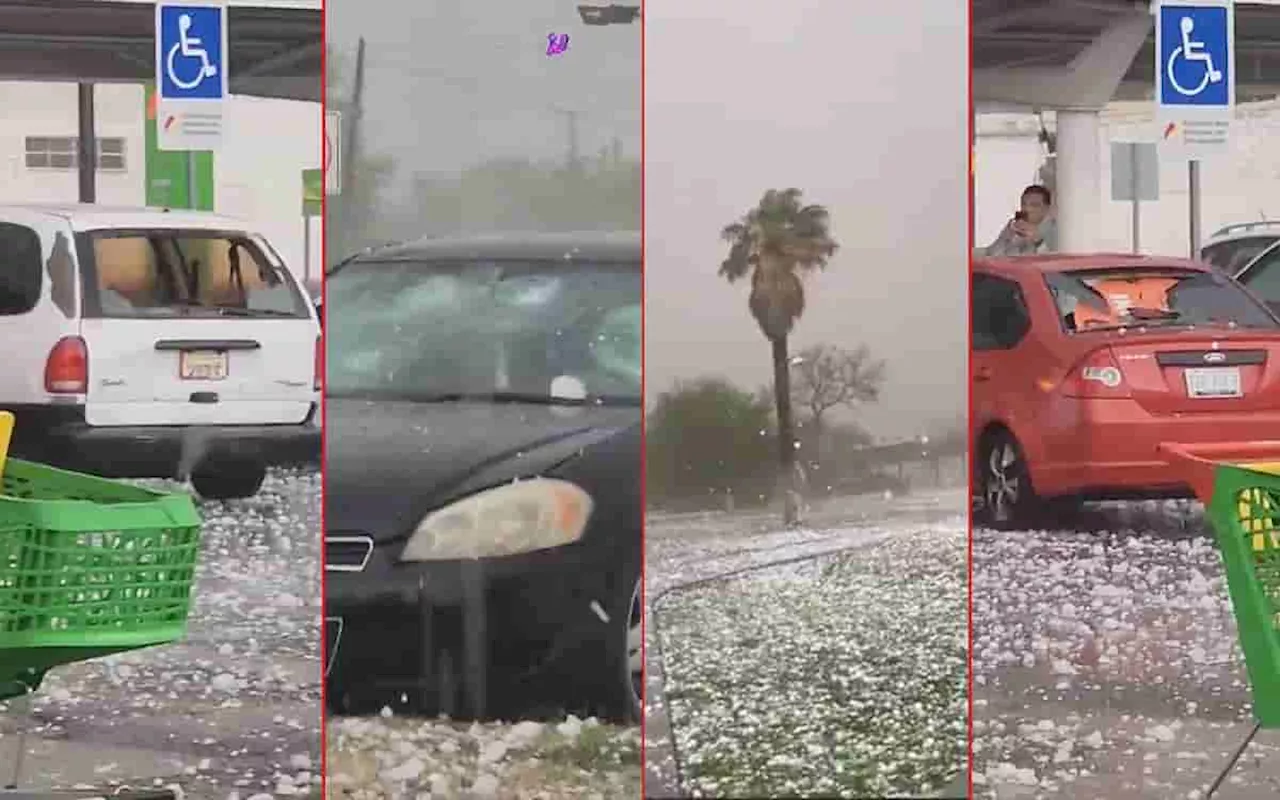 Granizo del tamaño de pelotas de béisbol provoca daños en Coahuila