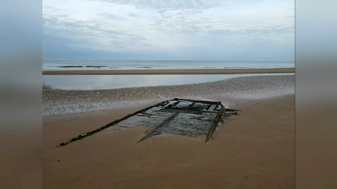 Calvados: un mystérieux vestige refait surface à Omaha Beach