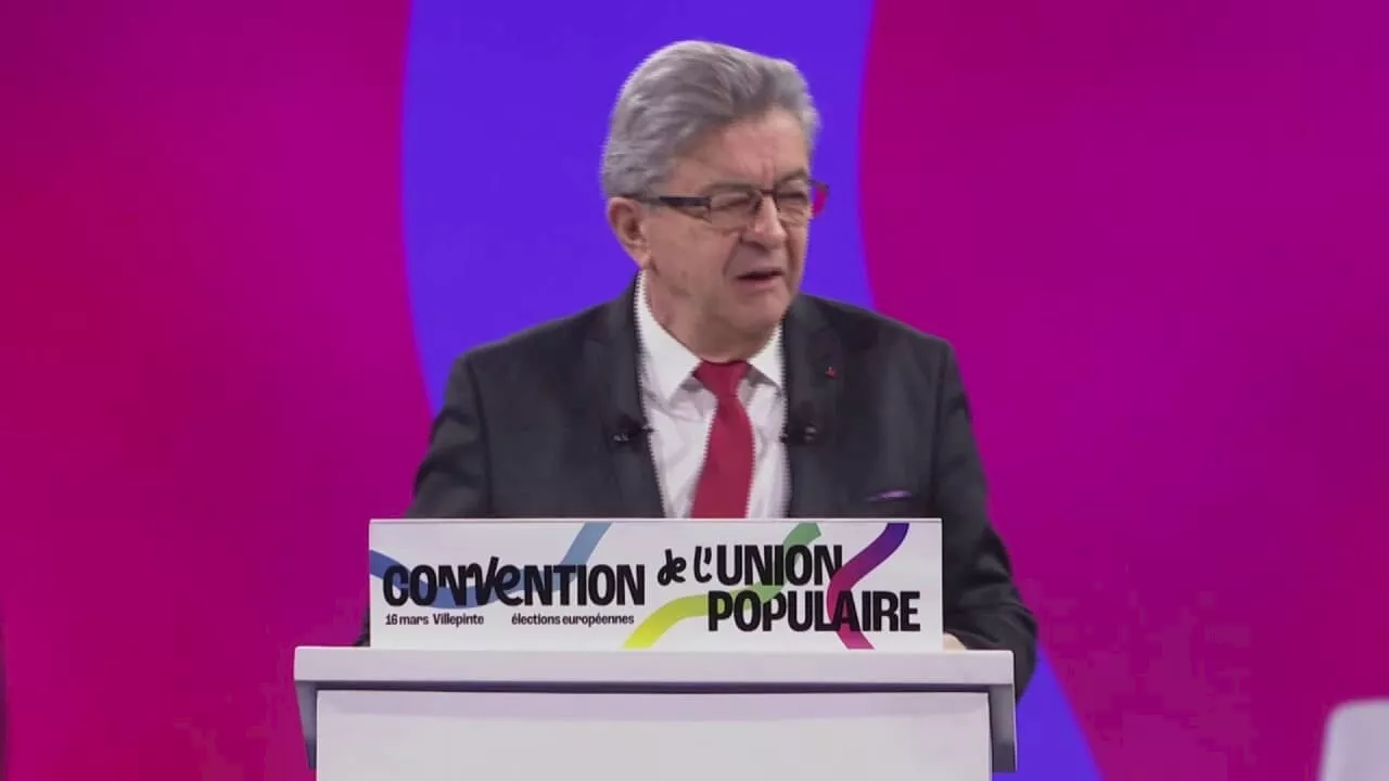 Élections européennes: 'Si vous ne voulez pas de la guerre, votez Insoumis', affirme Jean-Luc Mélenchon