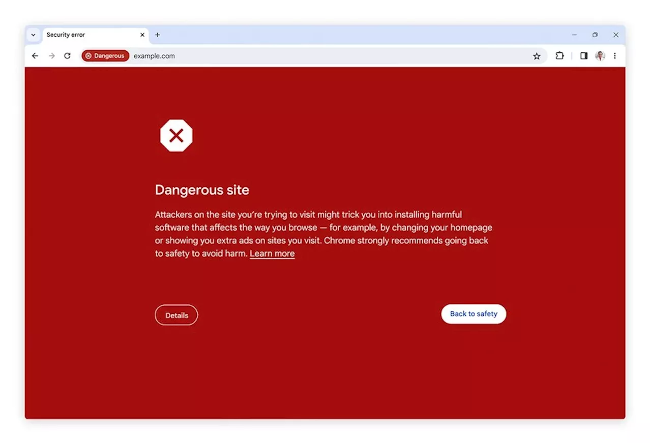 Google Chrome will now identify dangerous websites in real time