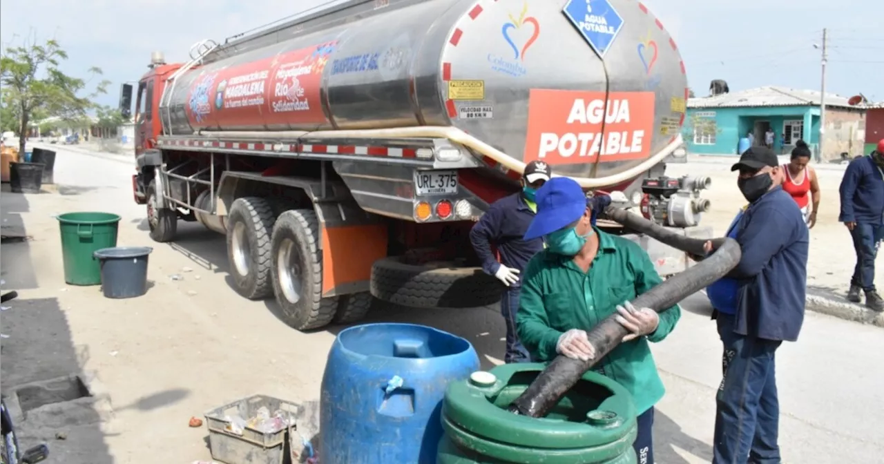 Activan plan de contingencia para atender desabastecimiento de agua en 24 municipios del Magdalena