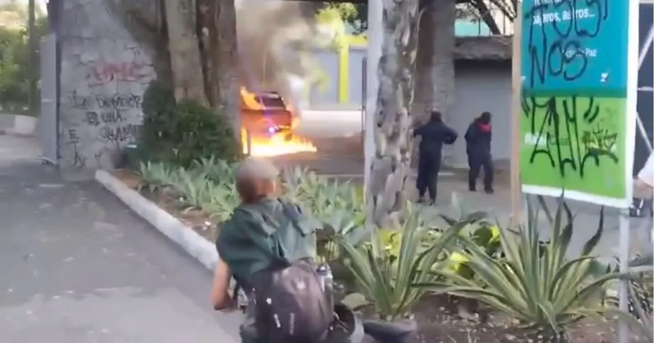 Disturbios en la Universidad de Antioquia dejaron al menos cinco personas lesionadas