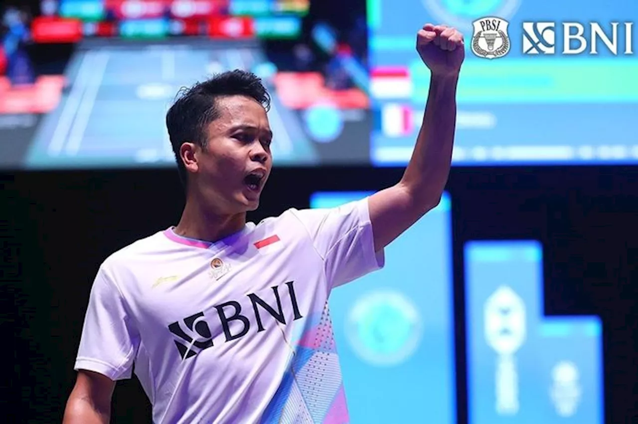 Kutukan 22 Tahun Berakhir, Anthony Ginting Tunggu Jonatan di Final