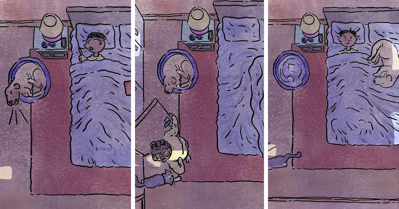 The Therapeutic Role of Pets During Challenging Times Explored in Ademar Vieira's Comic Strip