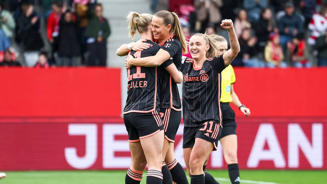 Frauen-Bundesliga: FC Bayern - RB Leipzig Bayern-Frauen bauen Tabellenführung aus