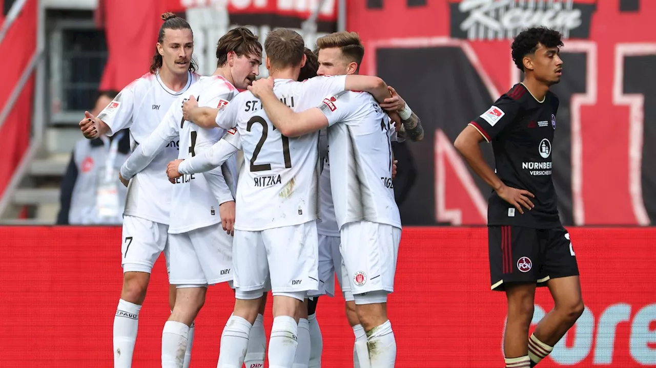 Spitzenreiter St. Pauli eine Nummer zu groß: FCN verliert 0:2