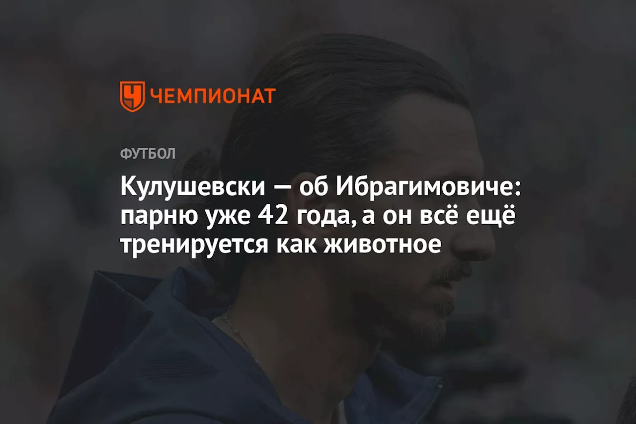 Кулушевски — об Ибрагимовиче: парню уже 42 года, а он всё ещё тренируется как животное