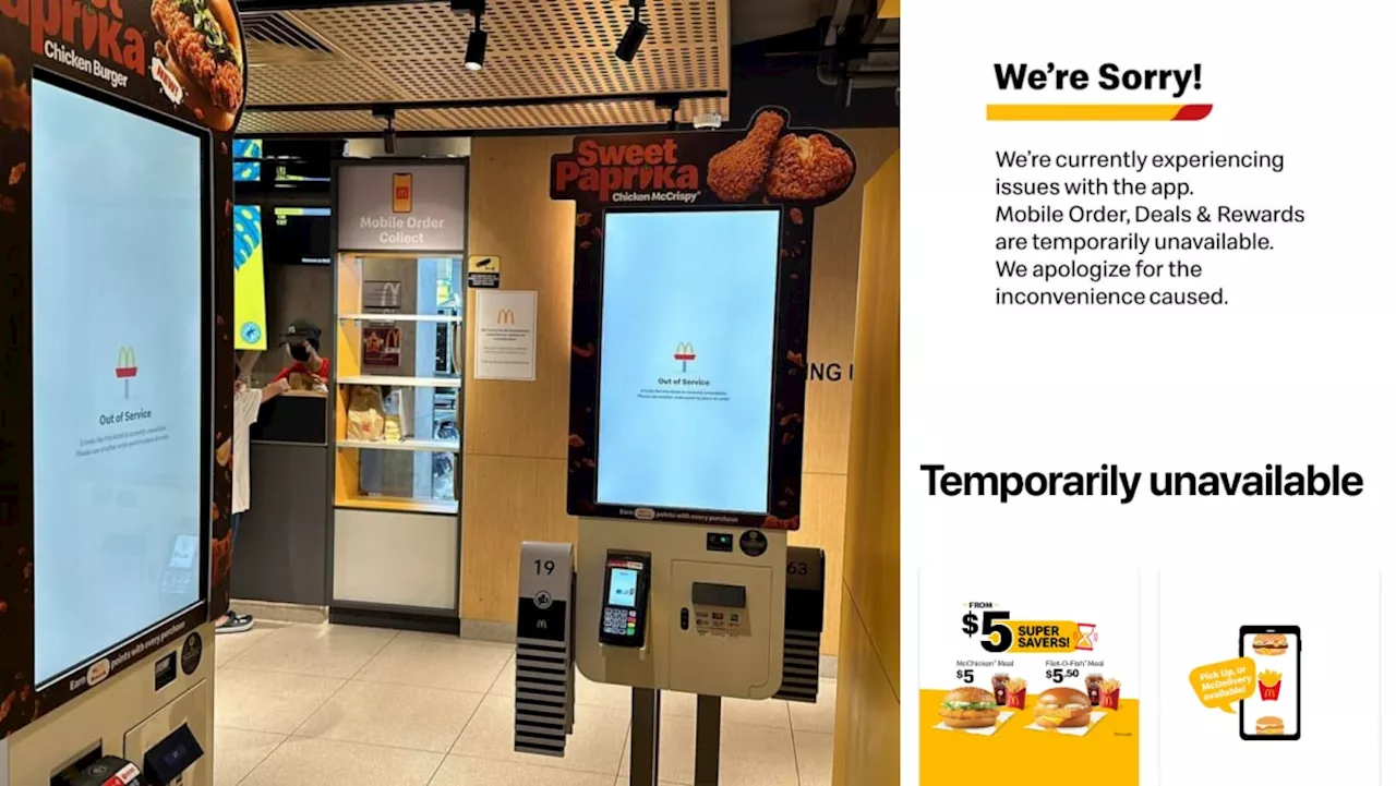 McDonald's suffers widespread system outage, disrupting operations in Asia including Singapore and Japan