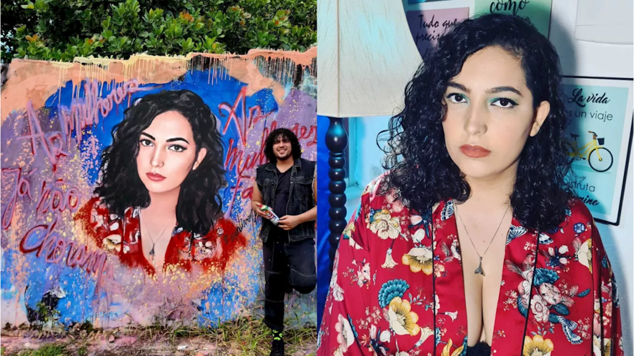 BBB24: Mulher de Lucas Henrique ganha homenagem em grafite no Ceará