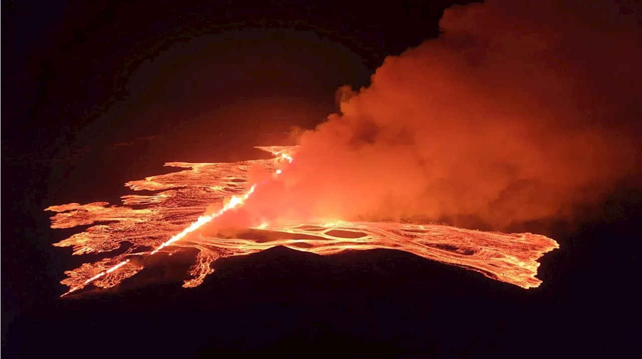 Iceland volcano erupts again, spewing fountains of lava