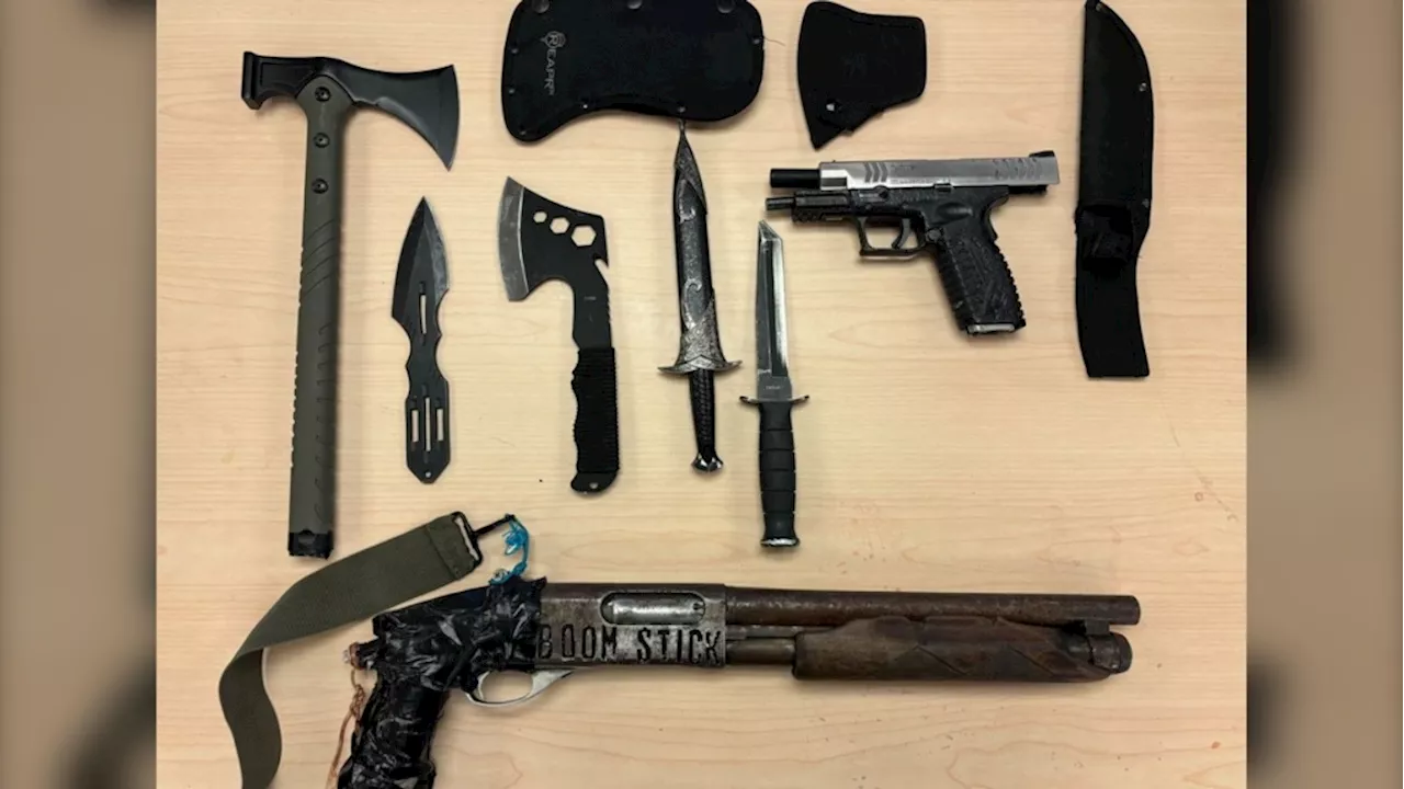 Several weapons, including 'boom stick' seized from Kingston, Ont. home