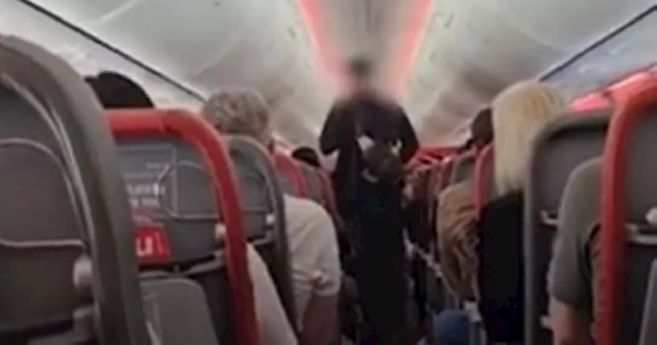 Moment 'wasted' Jet2 passenger is chucked off Scots flight after being diverted