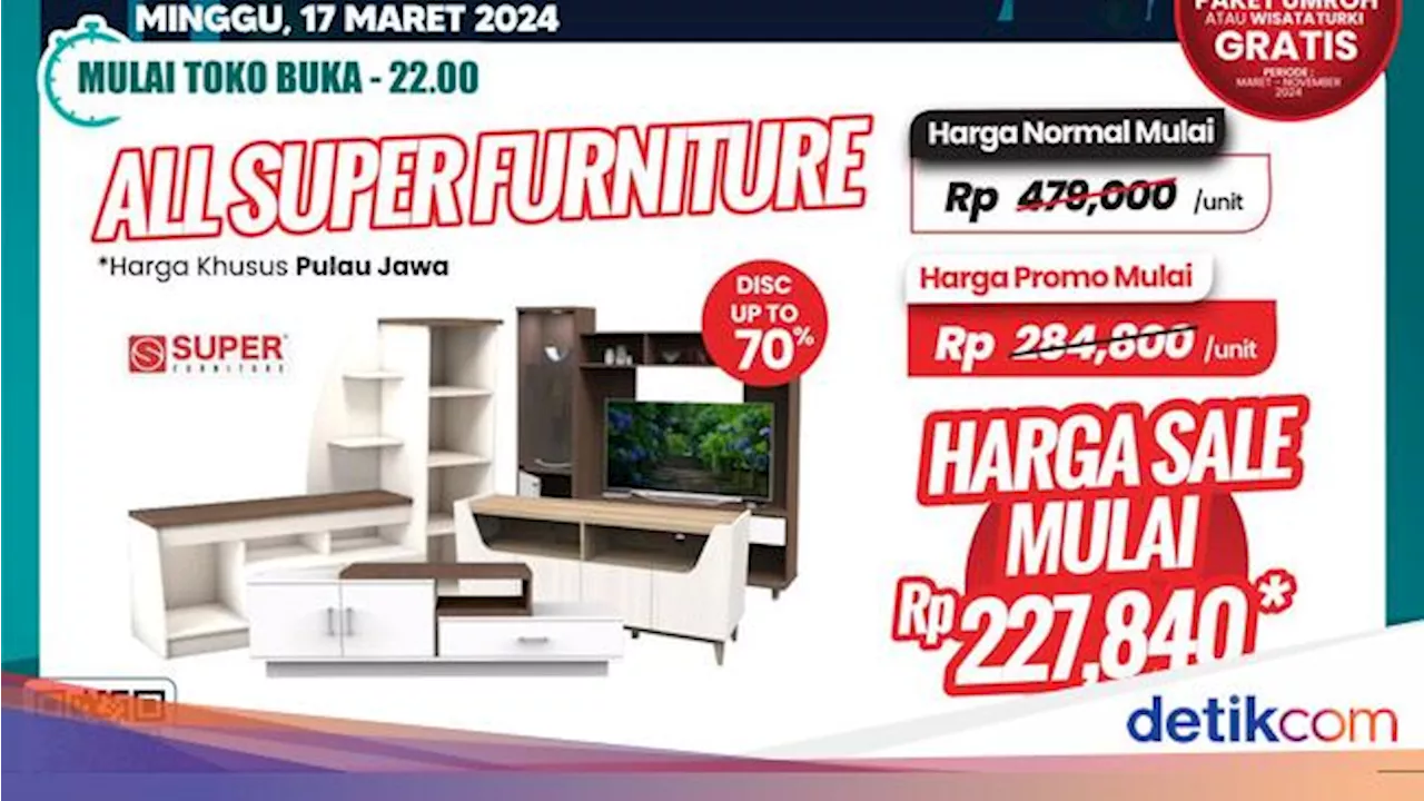 Aneka Rak & Lemari Harga Miring Cuma di Transmart Full Day Sale