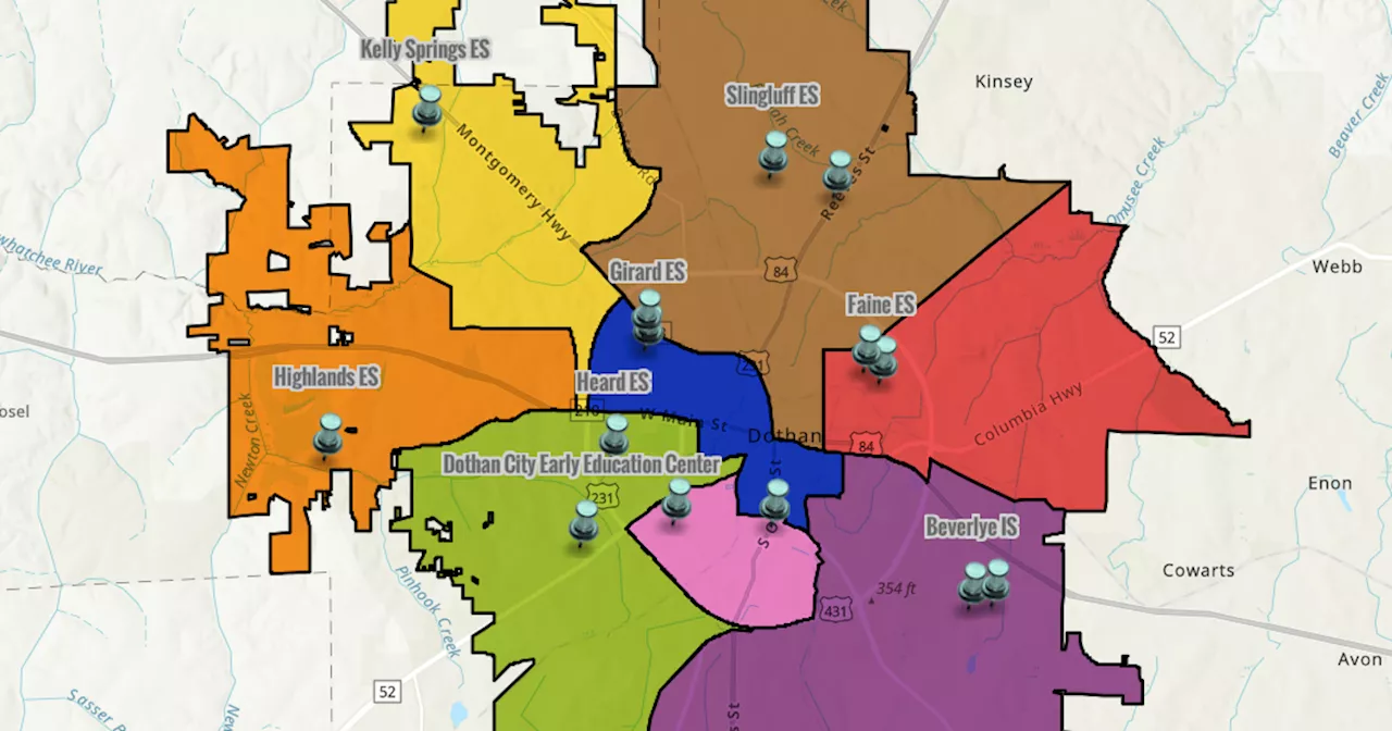 Dothan City Schools releases its new rezoning map