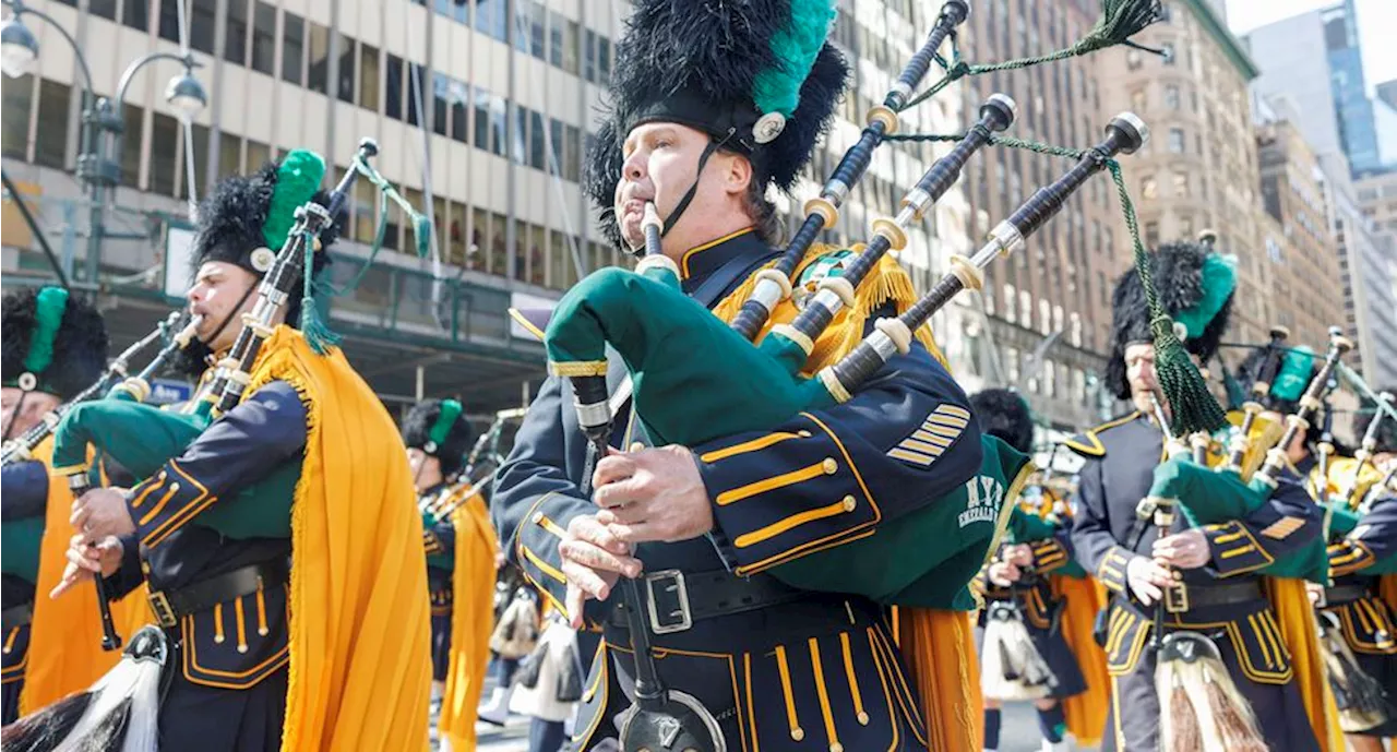 Gaitas, tréboles y cerveza: Así celebran en Nueva York el gran desfile de San Patricio