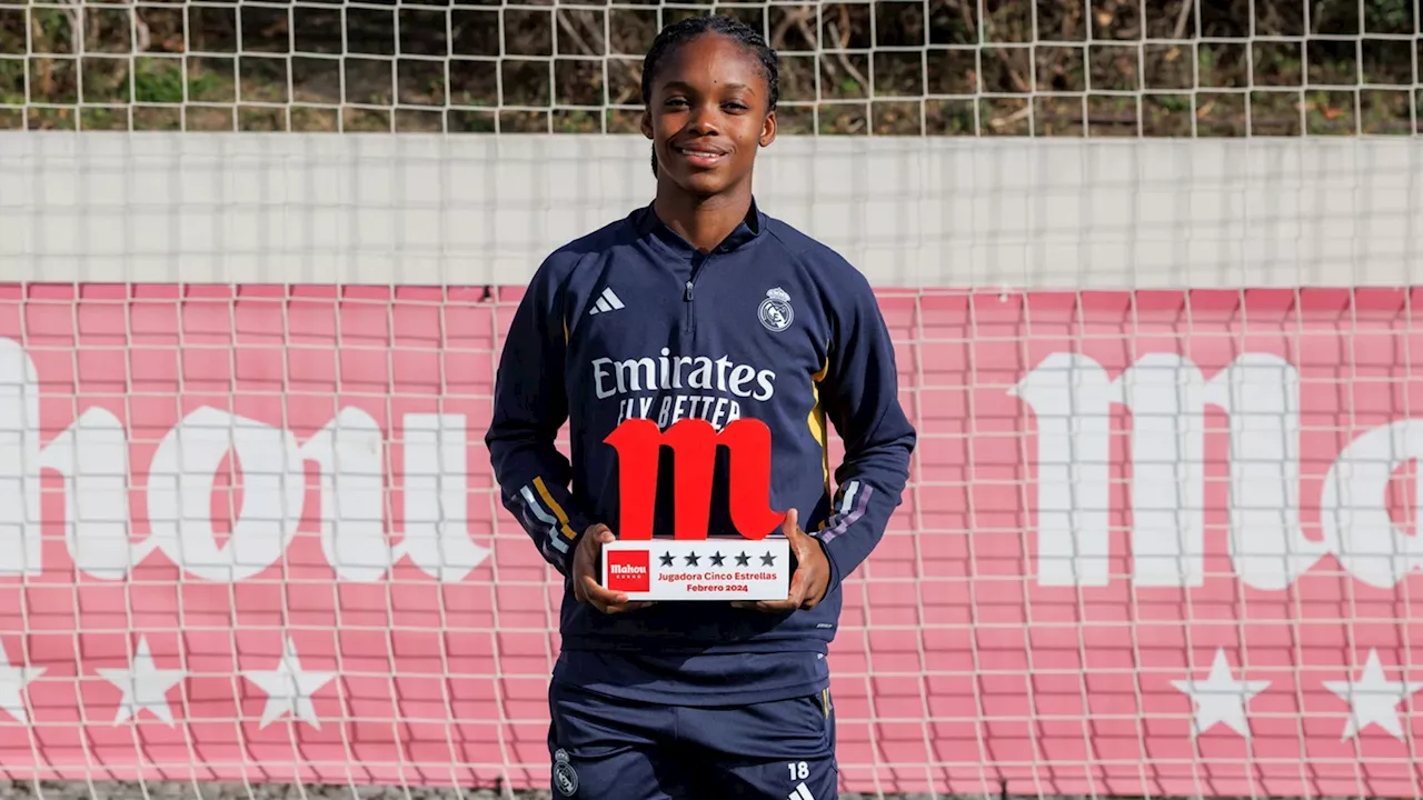 Linda Caicedo gana premio a mejor jugadora del Real Madrid en febrero