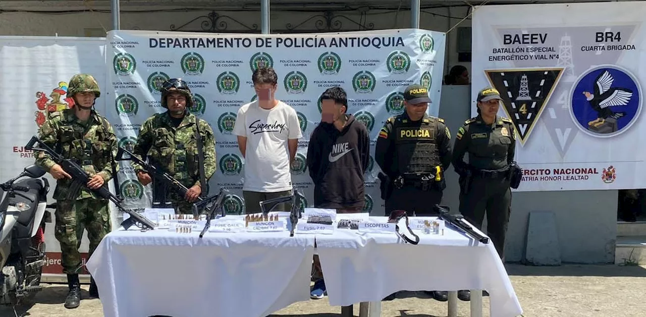 Capturan a 2 miembros del &#039;Clan del Golfo&#039; en el oriente antioqueño