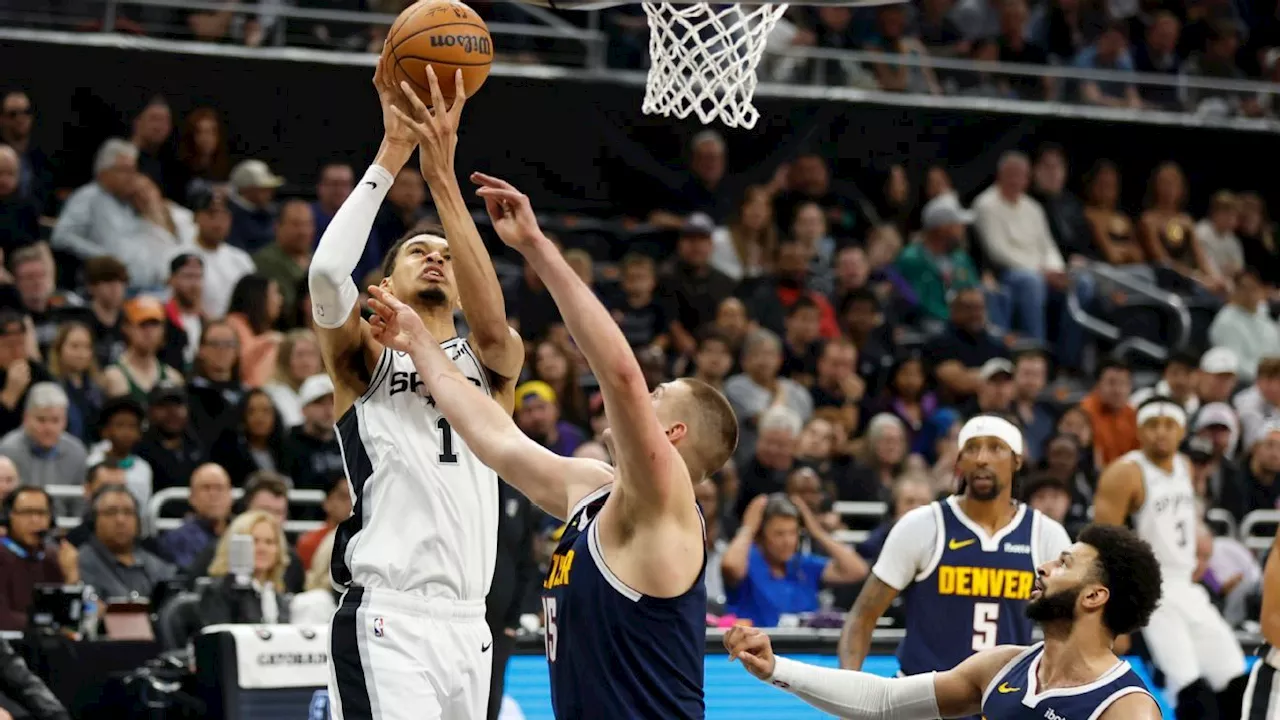 Nuggets anulam Wembanyama, reassumem topo do Oeste e afundam Spurs na NBA