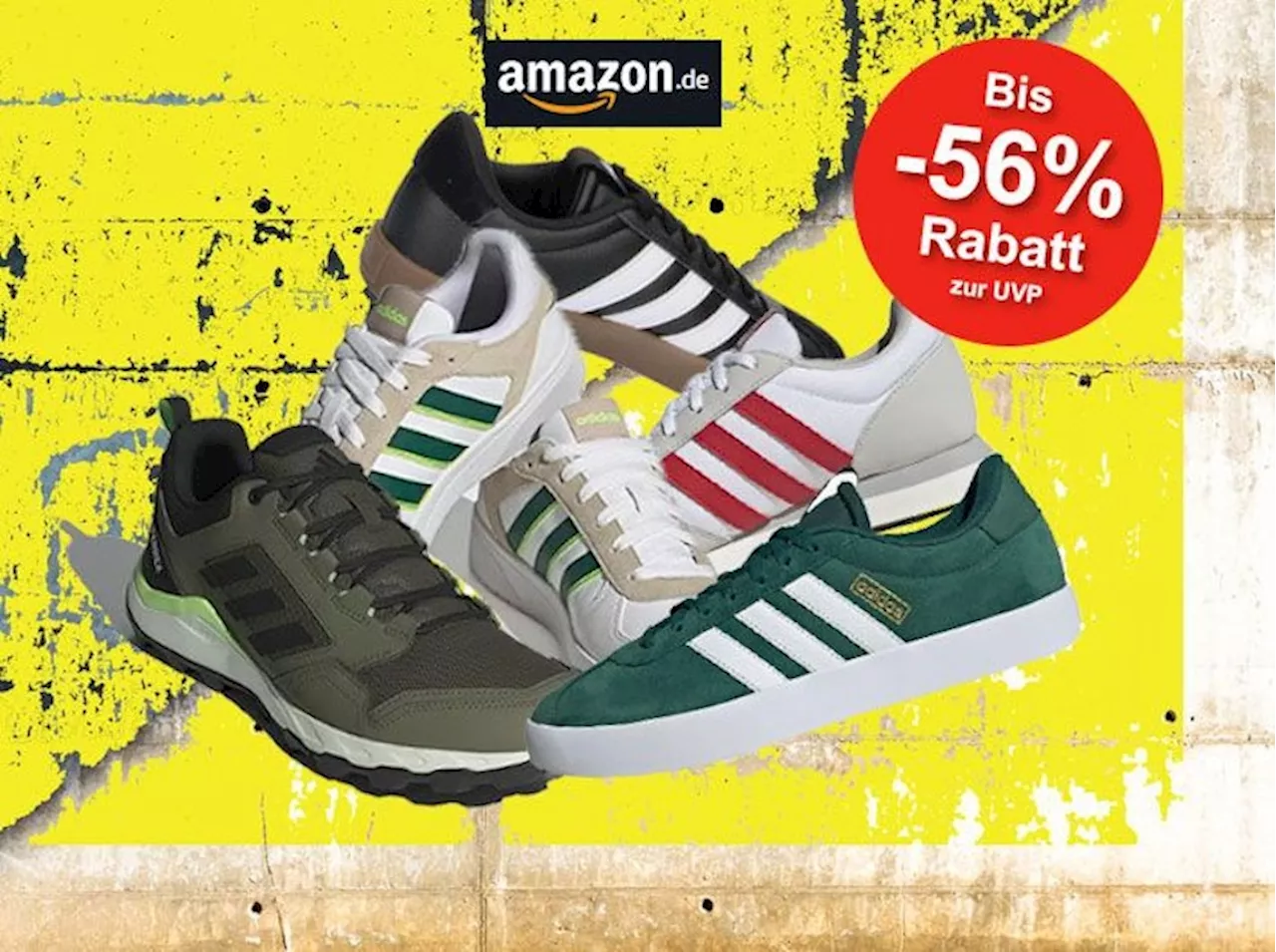 Mega adidas Sneaker Sale bei Amazon: Spare jetzt bis zu 56% auf angesagte Sneaker von adidas