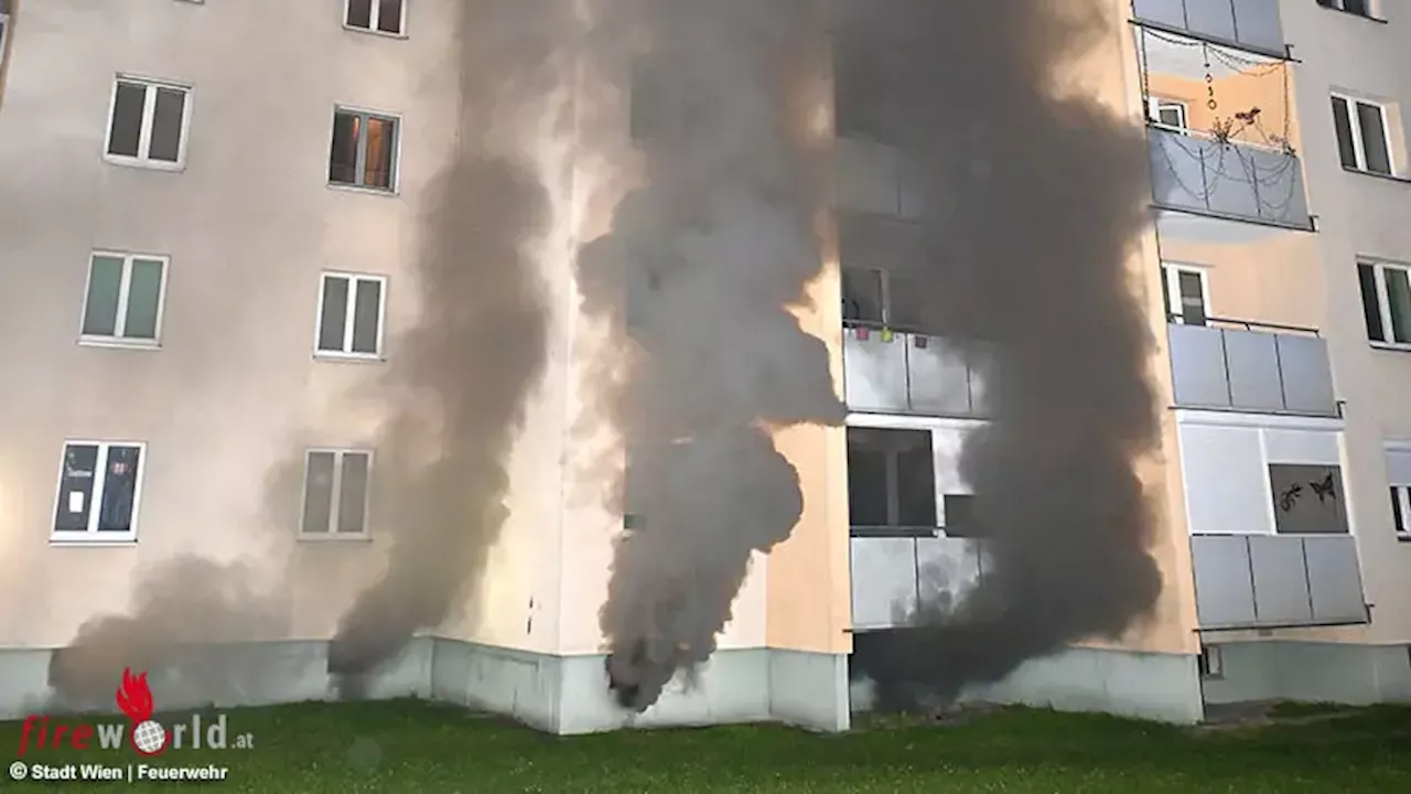 Wien: Alarmstufe II bei rauchintensivem Kellerbrand in Wohnanlage in Simmering → zahlreiche Personen in Sicherheit gebracht