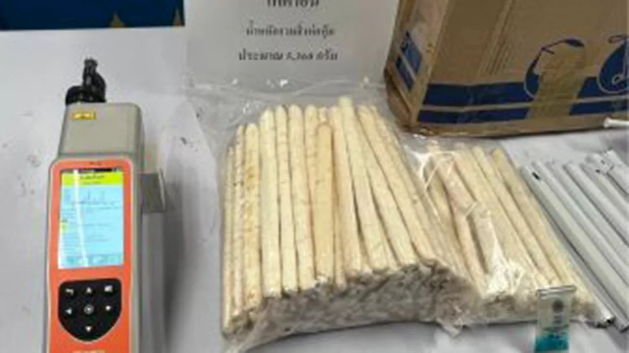 Officials seize cocaine smuggled in clothing racks from U.S. in Thailand