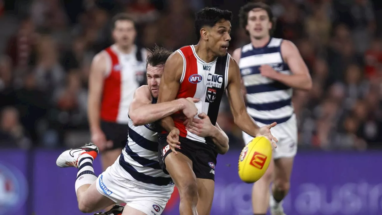 Epic showdown between finals contenders in early test for Cats, new-look Saints: AFL LIVE