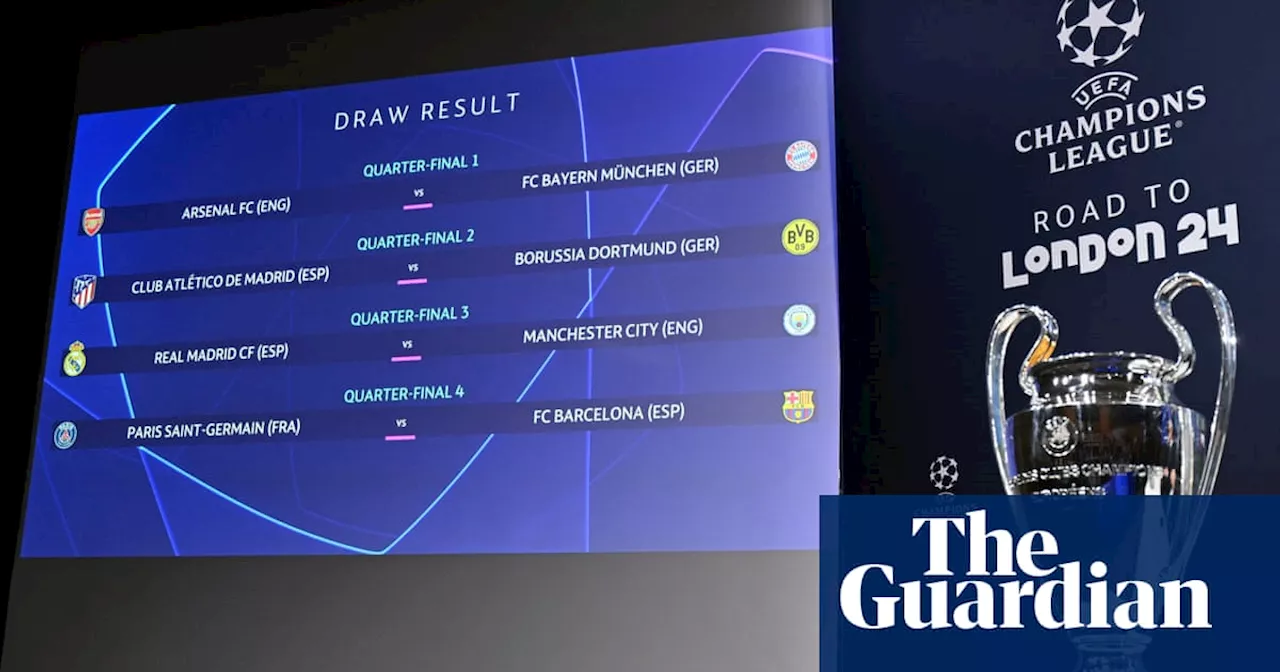 Champions League draw: Arsenal face Bayern as Manchester City land Madrid