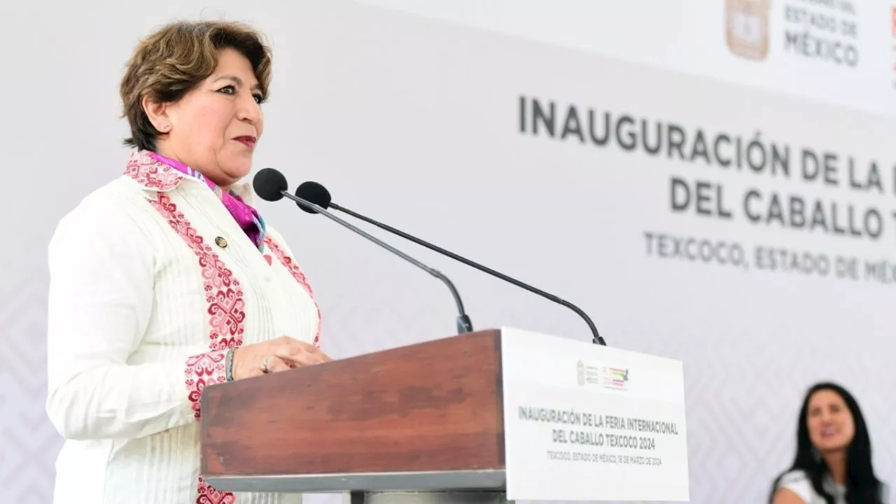 Gobernadora del Estado de México asiste a la inauguración de la Feria Internacional del Caballo de Texcoco