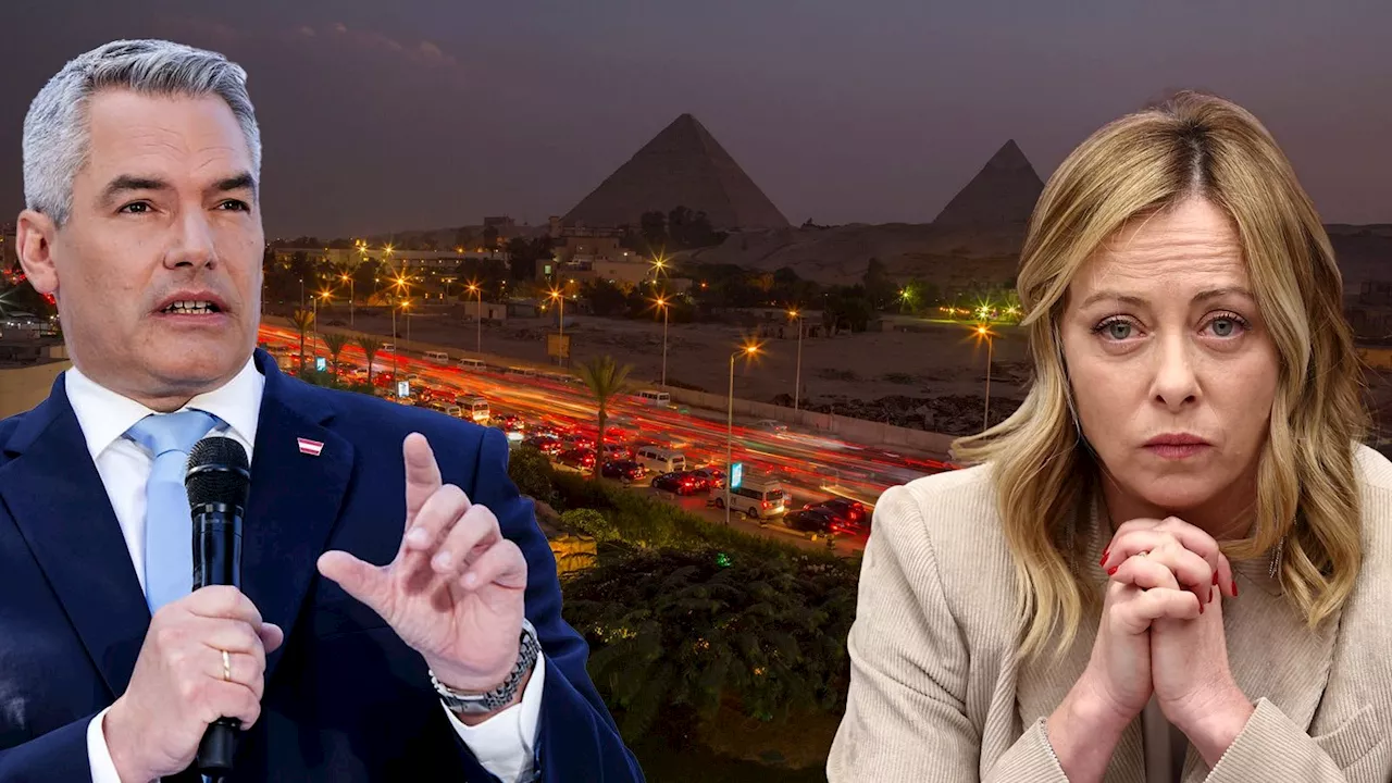 Migrationsknaller: Kanzler mit Meloni in Ägypten