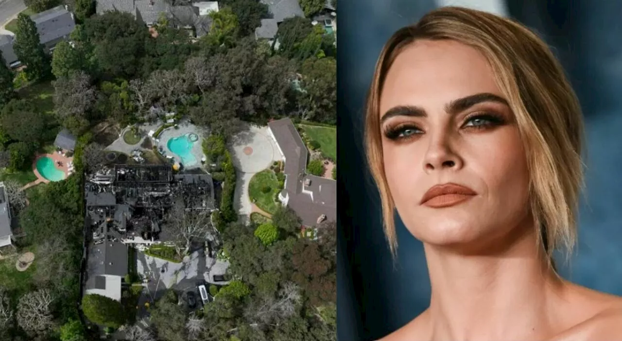 Cara Delevingne, incendio distrugge la villa da 7 milioni di dollari a Los Angeles. La top model: «La vita puà