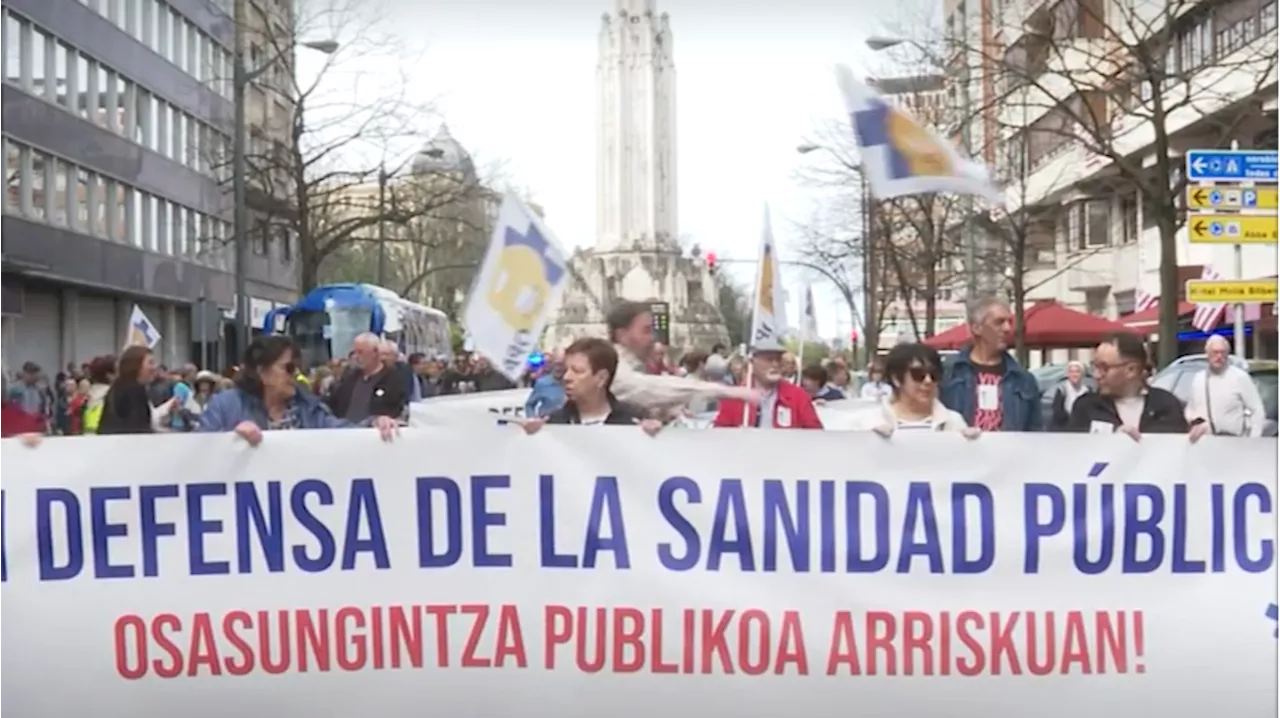 Miles de personas denuncian el 'desmantelamiento' de la Sanidad Pública en País Vasco