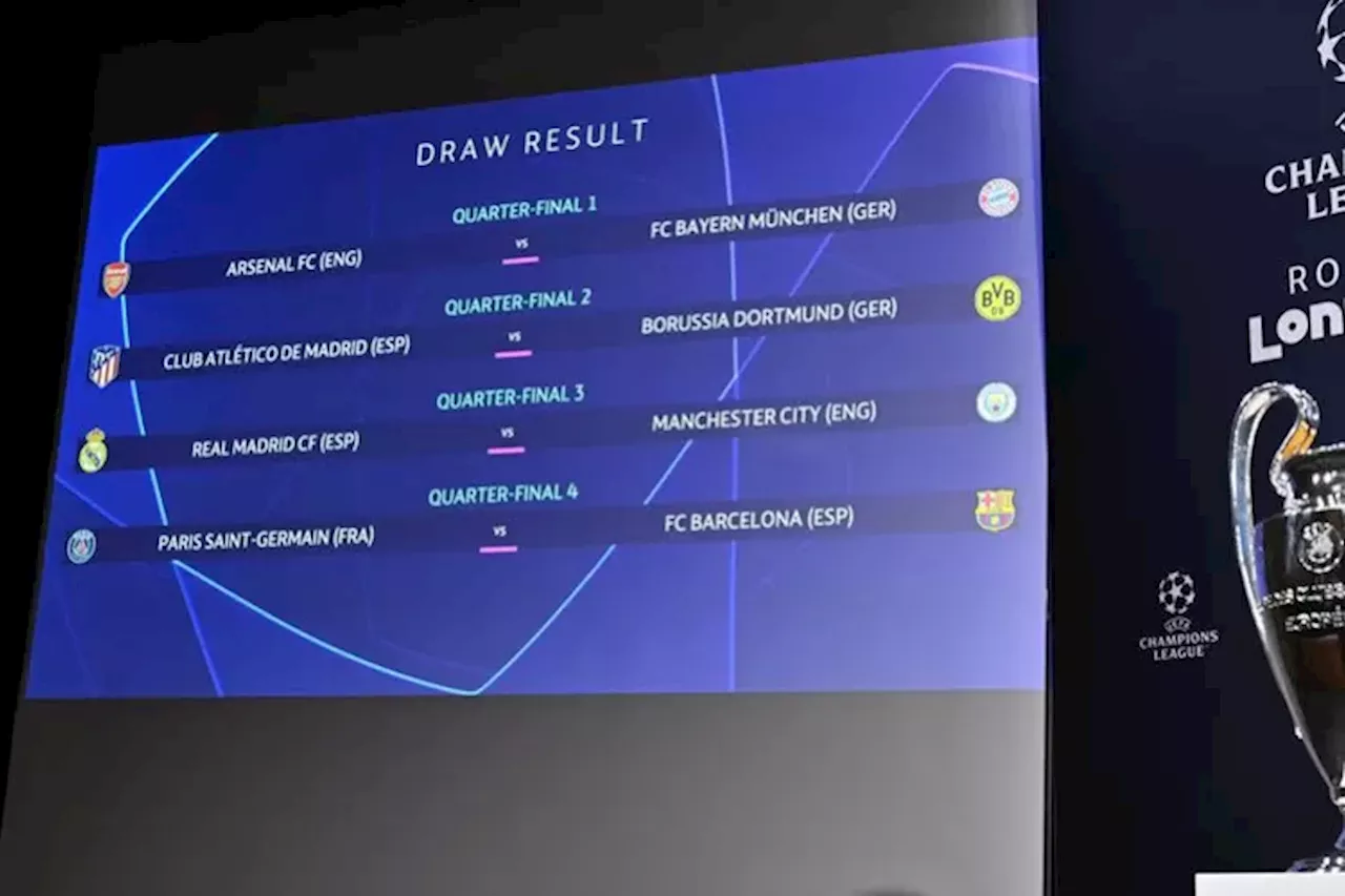 Hasil Drawing Perempat Final Liga Champions, Juara Bertahan Man City Bentrok dengan Raja Eropa Real Madrid