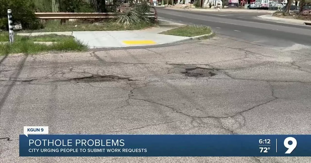 Concerns about the city's potholes, City urging people to submit work requests