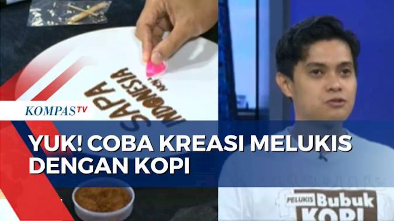 Serunya Belajar Kreasi Melukis Bubuk Kopi di Akhir Pekan