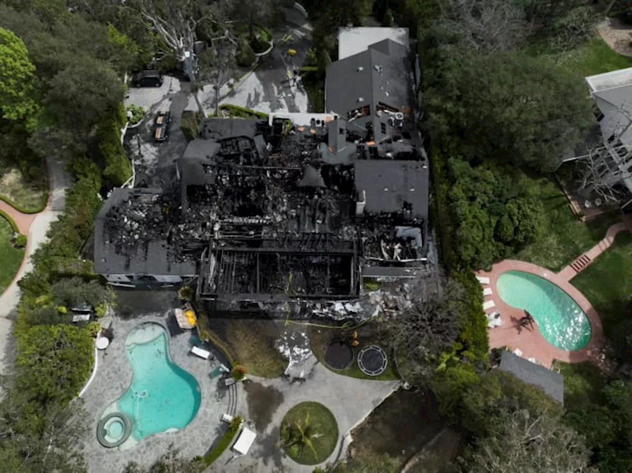 Model and actor Cara Delevingne's Los Angeles home is destroyed in fire