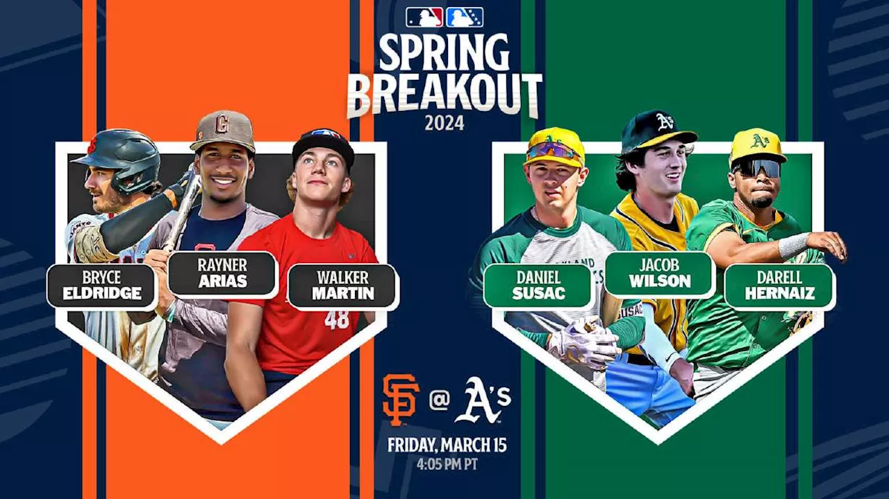 Watch: MLB Spring Breakout, Athletics v. Giants