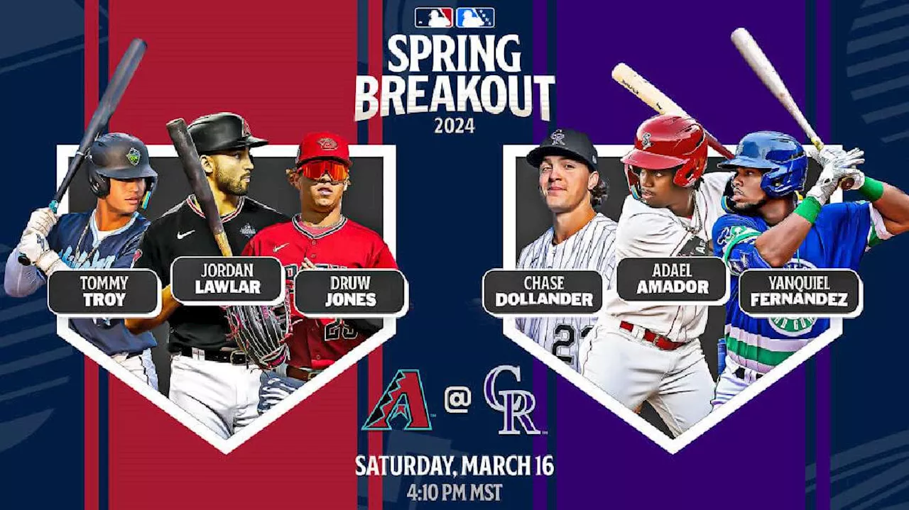 Watch: MLB Spring Breakout, Rockies v. Diamondbacks