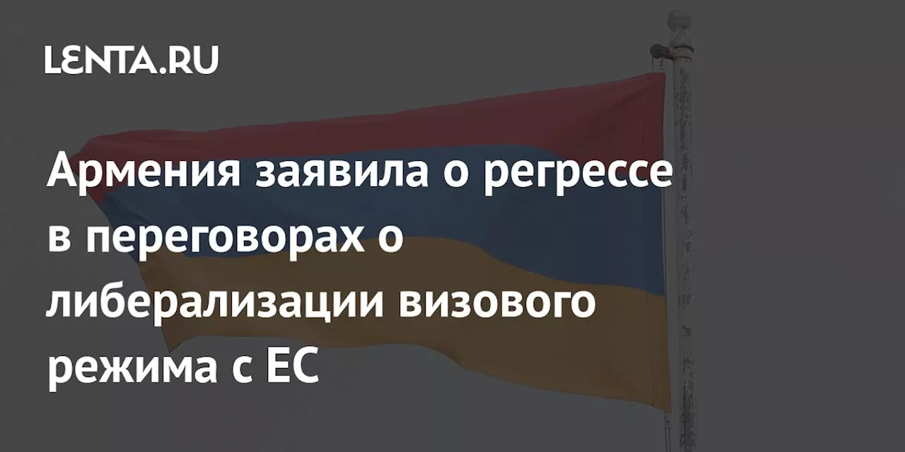 Армения заявила о регрессе в переговорах о либерализации визового режима с ЕС